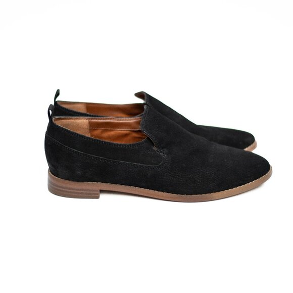 Franco Sarto Hum Loafers Women’s 7M Black Suede Slip-On Casual Shoes - Picture 2 of 12